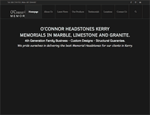 Tablet Screenshot of oconnorheadstones.com